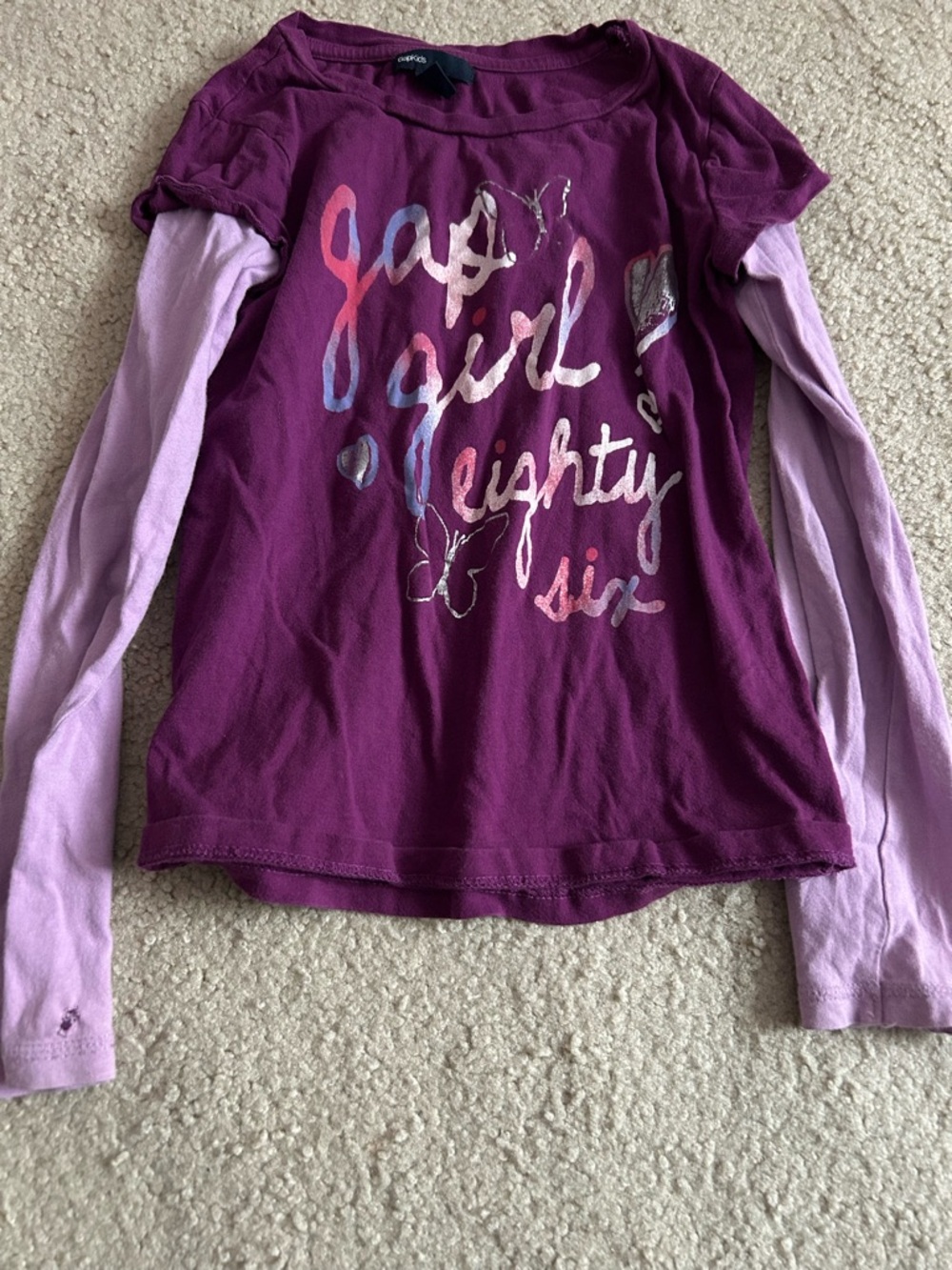 Gap girl eighty six  Two-fer Long Sleeve